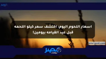 أسعار اللحوم اليوم: اكتشف سعر كيلو اللحمة قبل عيد القيامة بيومين!